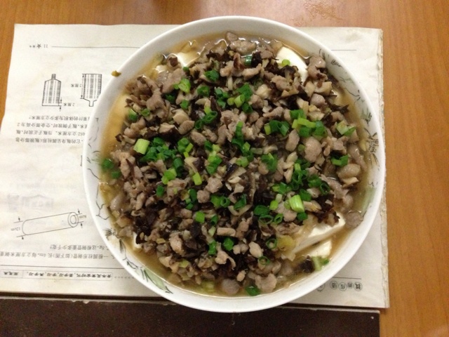 肉末蒸豆腐