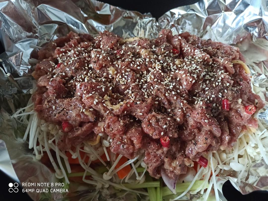 平底锅锡纸牛肉（超快手）