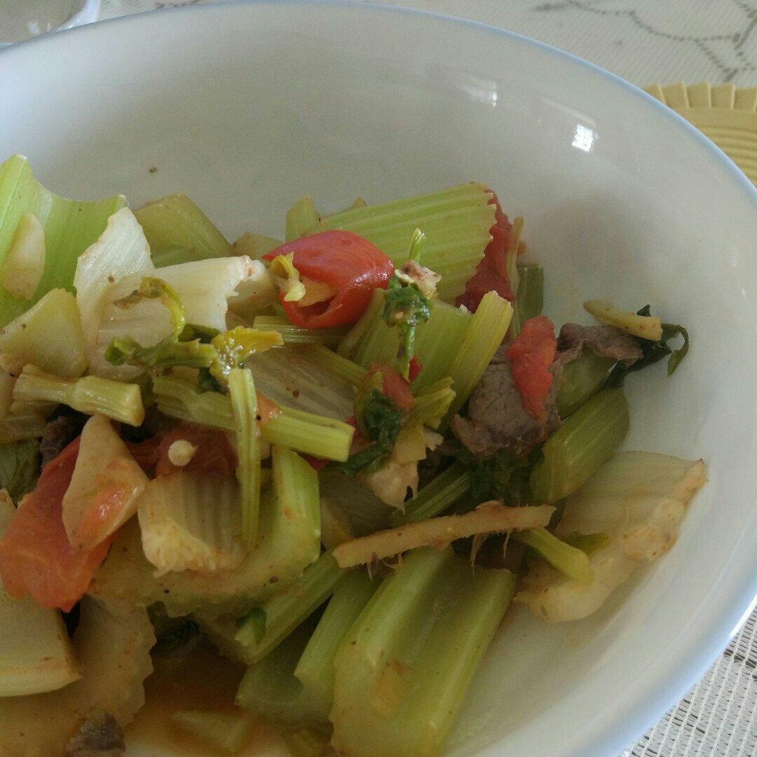芹菜炒肉