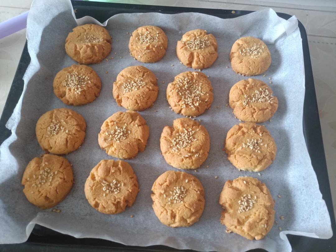 宫廷桃酥 入口即化 无泡打粉无猪油版本 附自然开裂整形视频