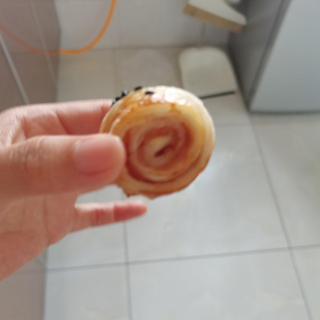手抓饼培根卷