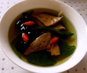 猪肝菠菜汤(电饭锅版超简单)的做法 步骤7
