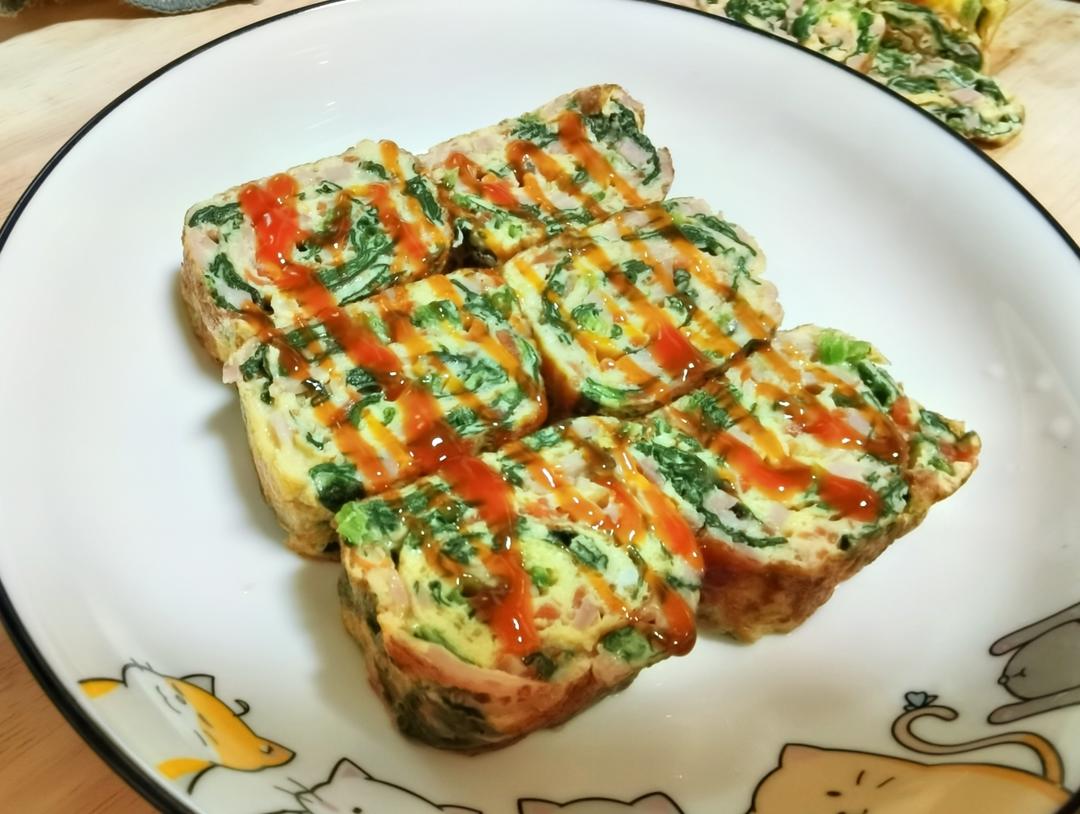 早餐不知道给孩子吃什么？试试这个菠菜鸡蛋卷