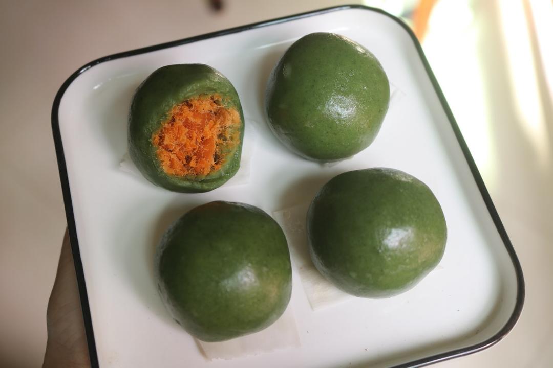 青团 | 咸蛋黄肉松馅