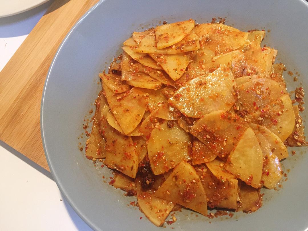 兰州风味麻辣土豆片（又名：通渭路土豆片、马三洋芋片）
