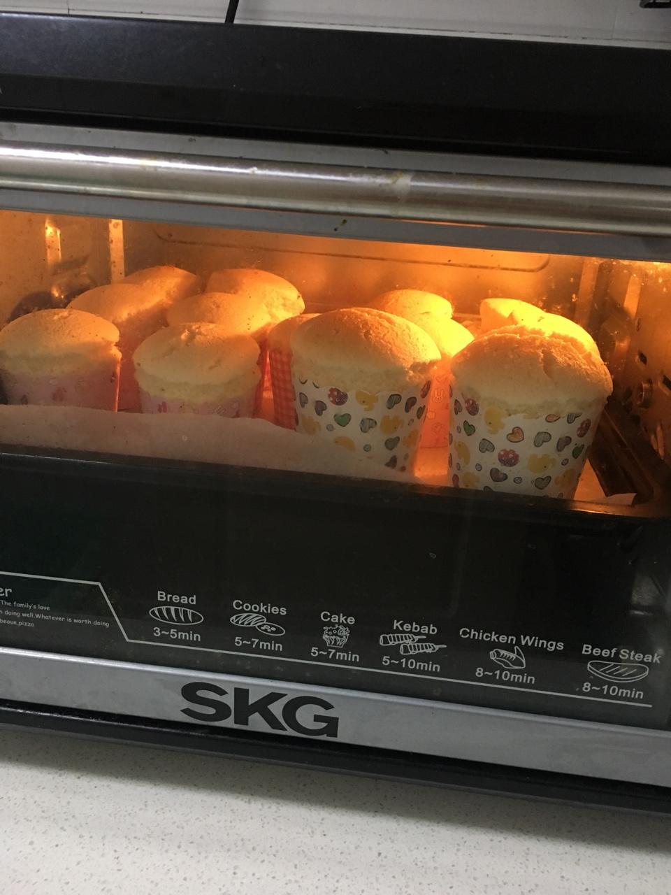 不塌不皱的光滑圆润版纸杯戚风（内含减糖版宝宝可吃）