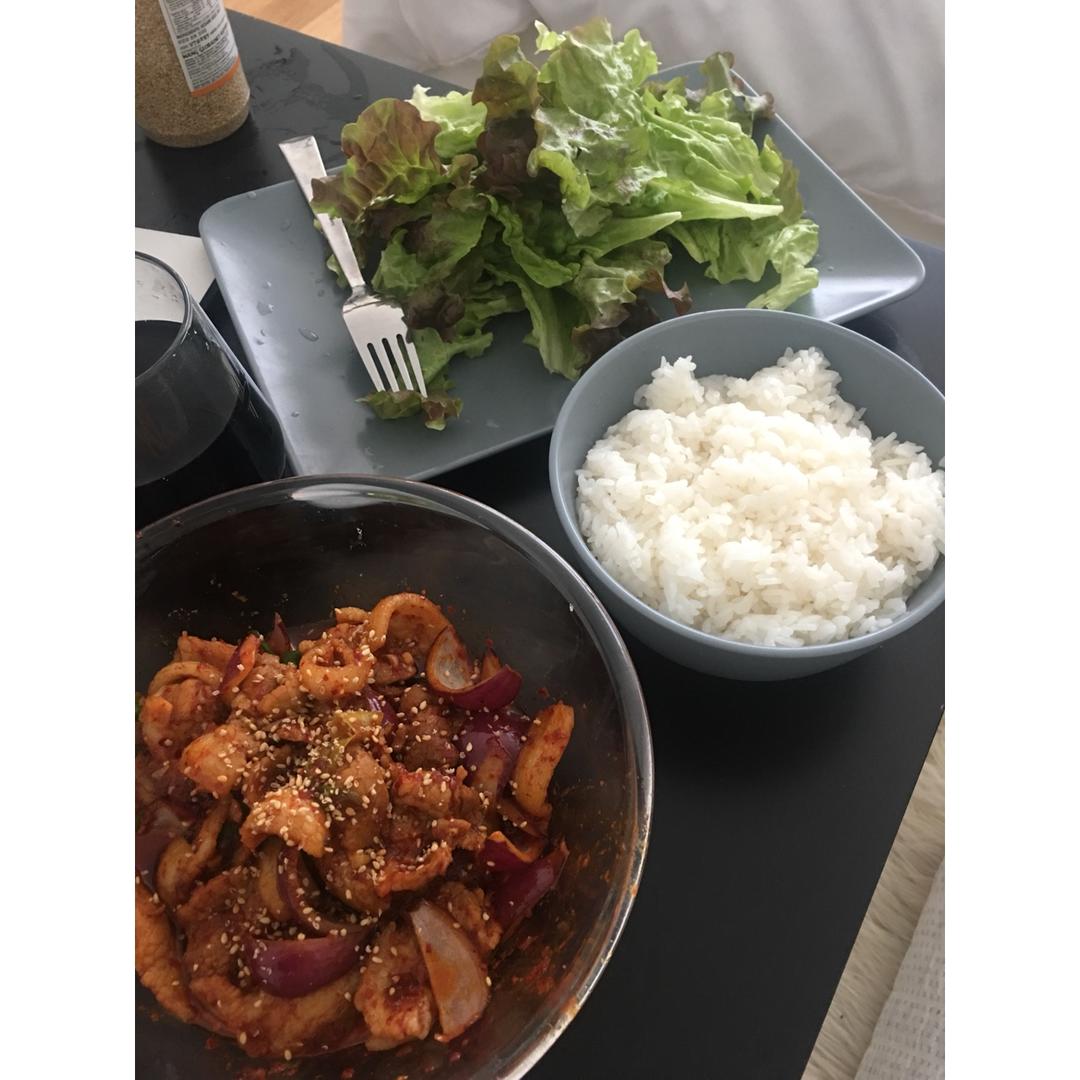 韩式辣炒猪肉（拌饭）