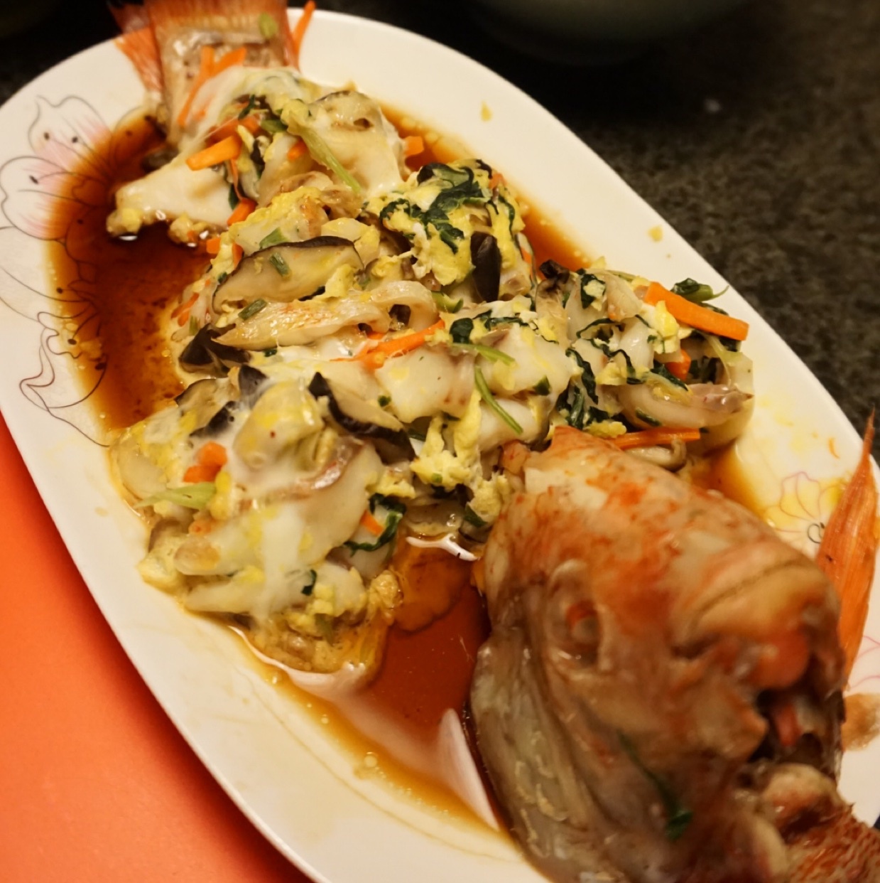 omega草草做的绣球鲈鱼