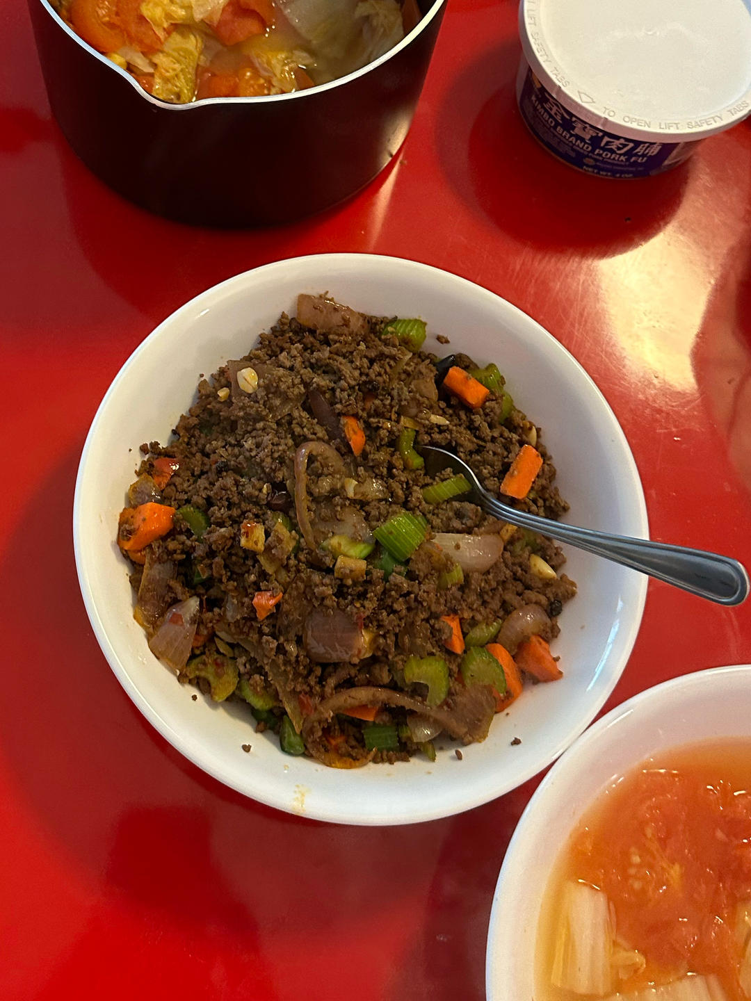 芹菜牛肉末「下饭神器」