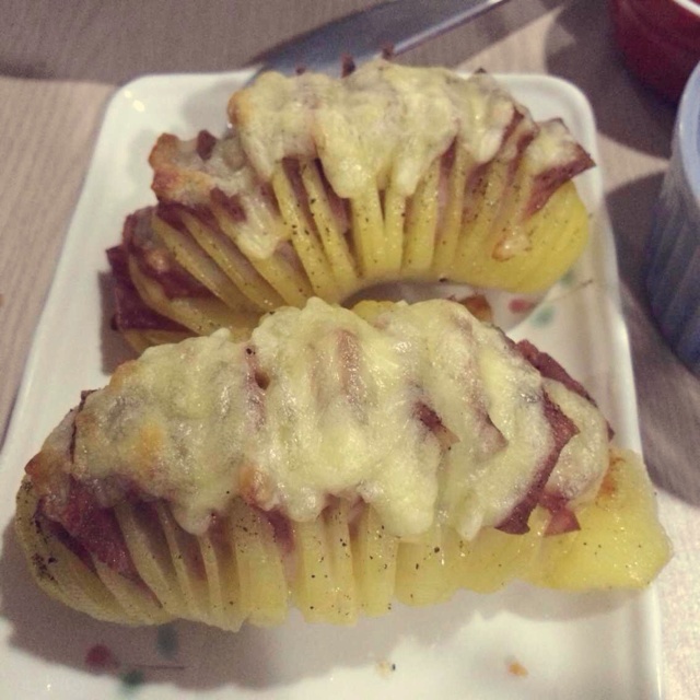 风琴土豆烤培根