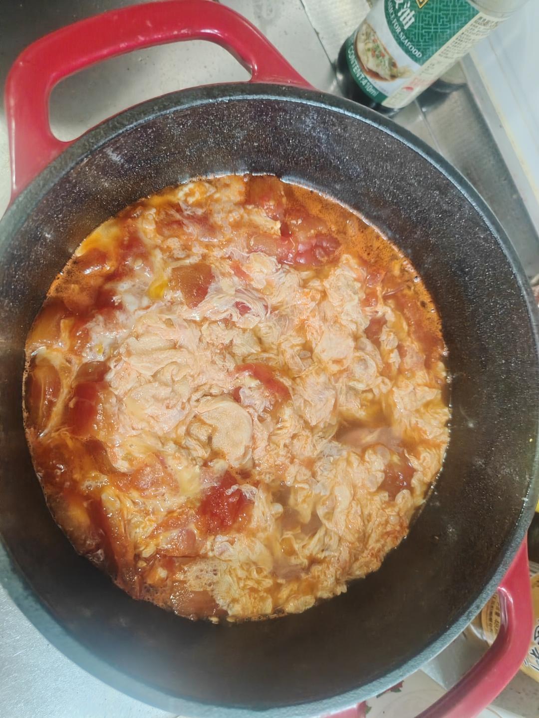 超浓郁的西红柿鸡蛋汤
