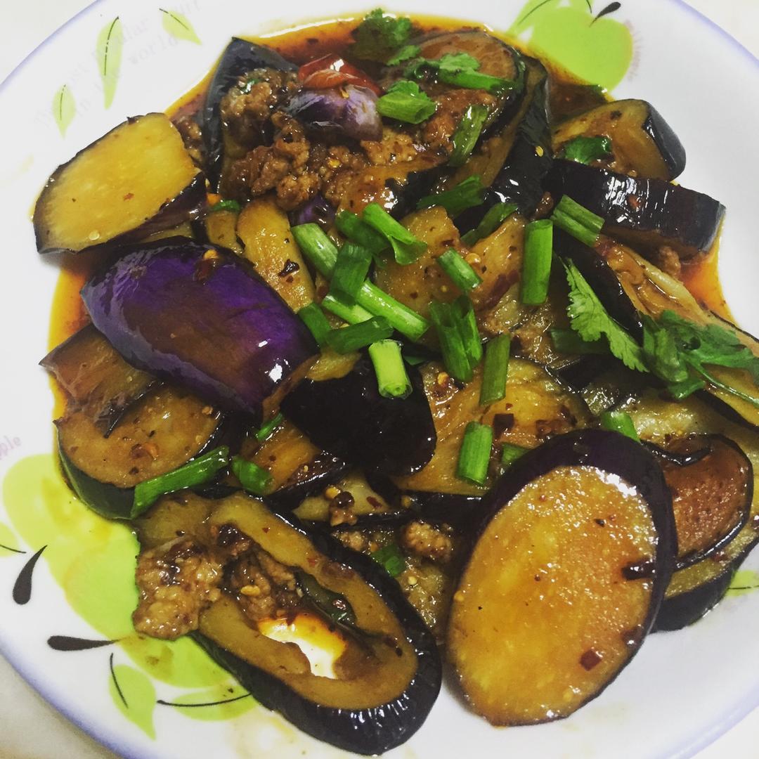 红烧肉沫茄子