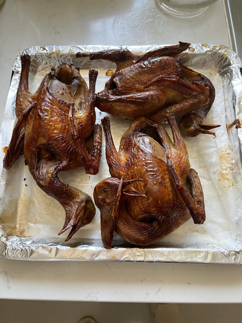 烤箱版脆皮烤乳鸽（内含脆皮的秘决）