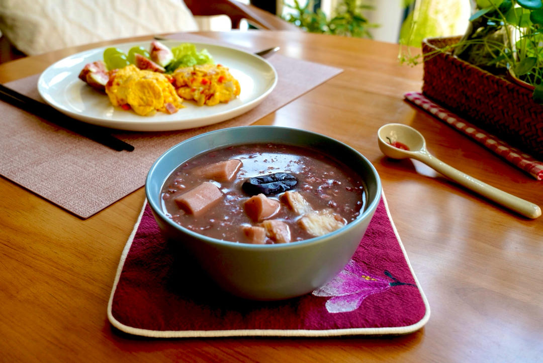 红豆山药紫米粥【气血双补】