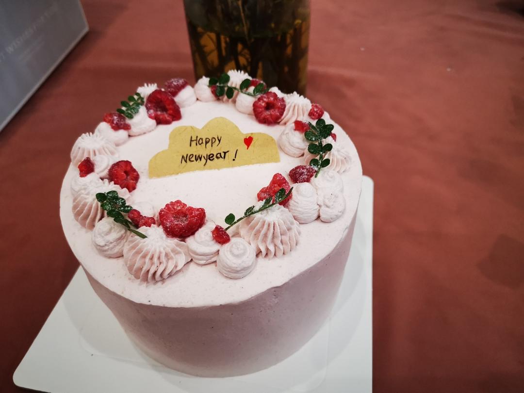 无色素—水果装饰蛋糕（清新柔美）