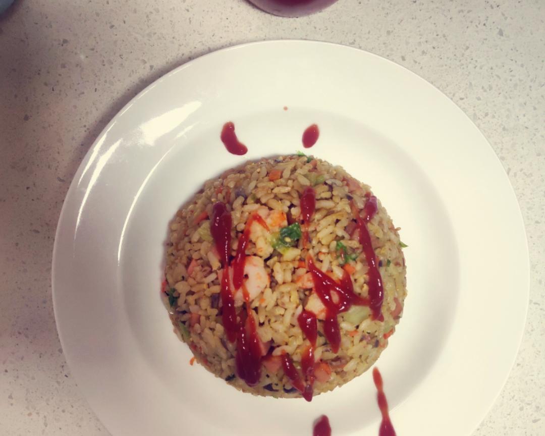 粒粒分明的蛋炒饭的做法