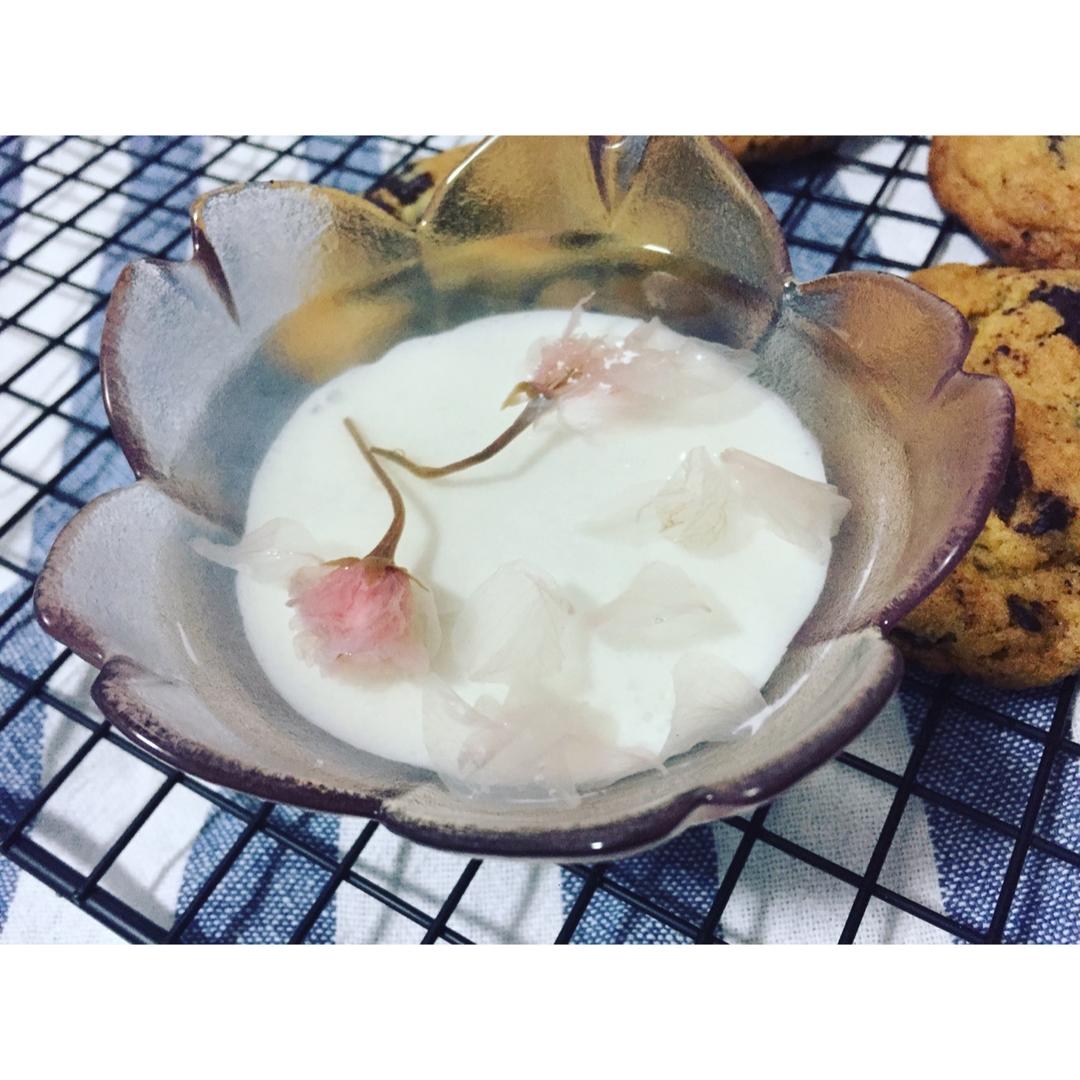 樱花奶油红豆羊羹