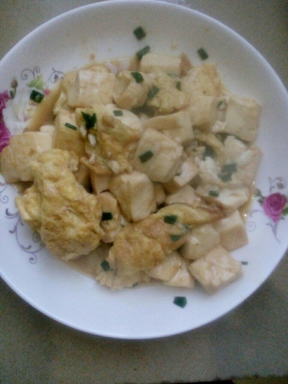 豆腐炒鸡蛋