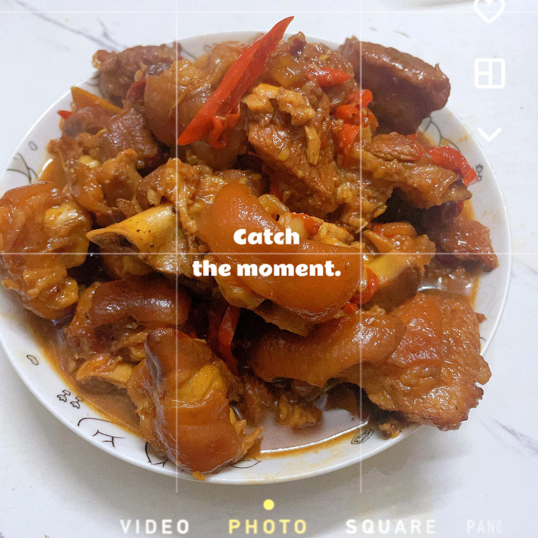 美味的家常菜：红烧猪蹄