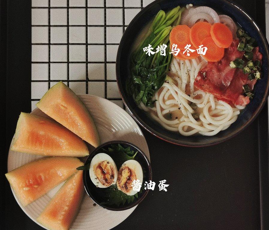 超简单味增乌冬面