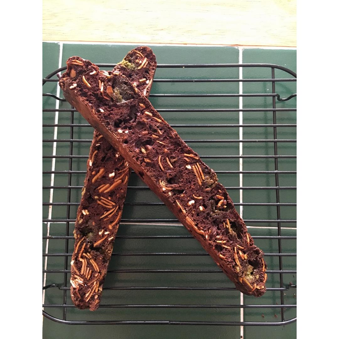 无油杏仁巧克力意式脆饼丨健康·零食（附7个意式脆饼成功要点）