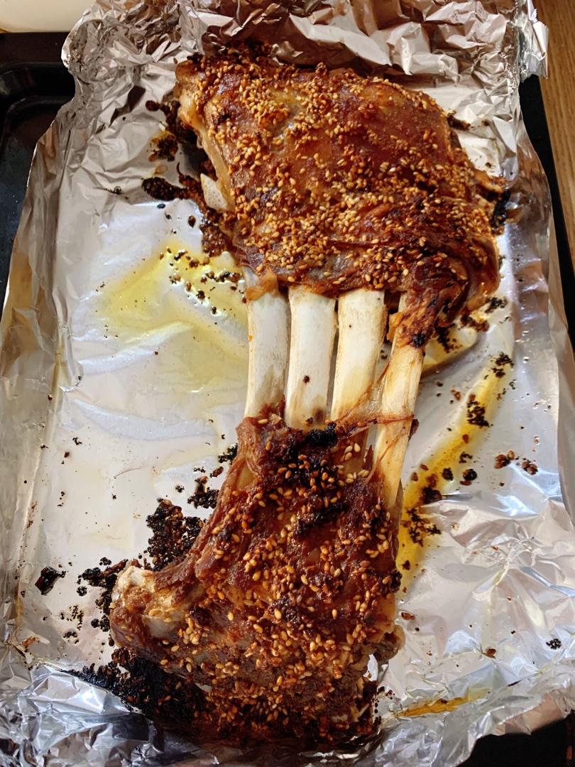 地道蒙餐：烤羊排(家用烤箱版)