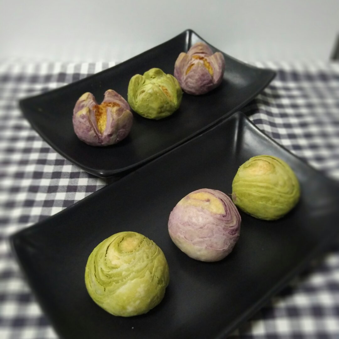 花开富贵之四种口味的椰蓉开口酥