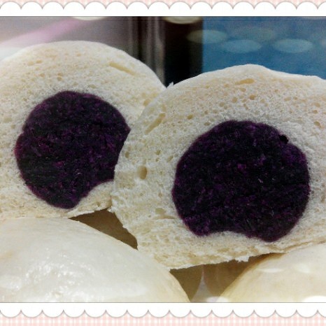 紫薯馅馒头的做法