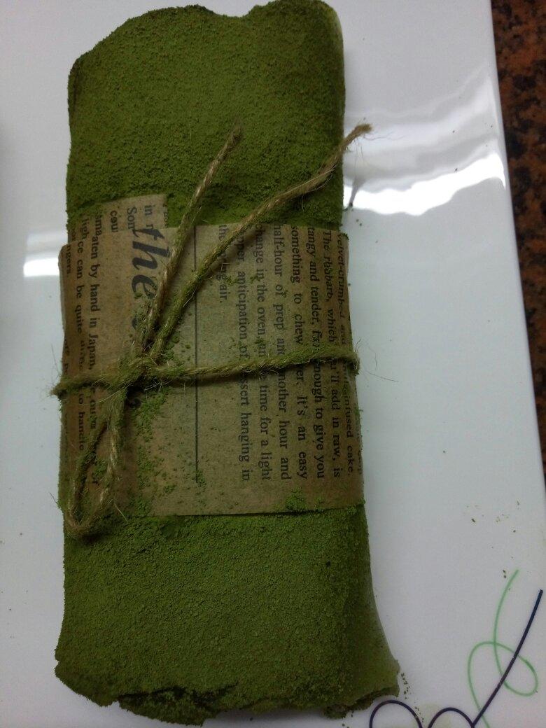 网红食谱│抹茶毛巾卷