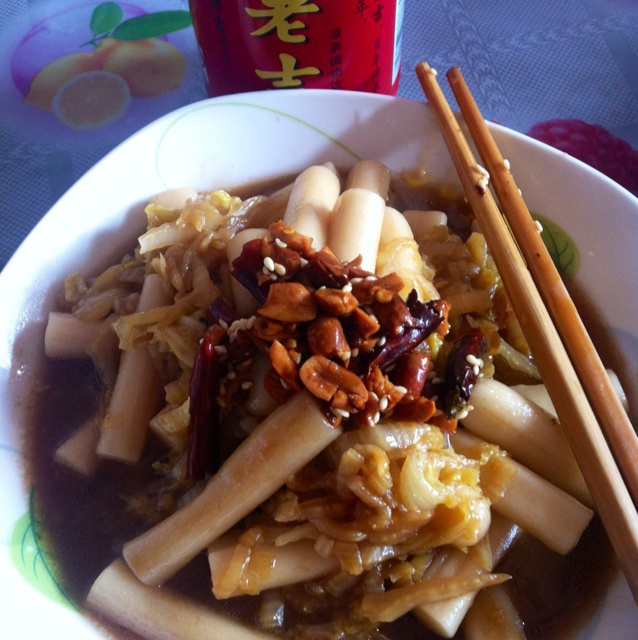 白菜炒年糕