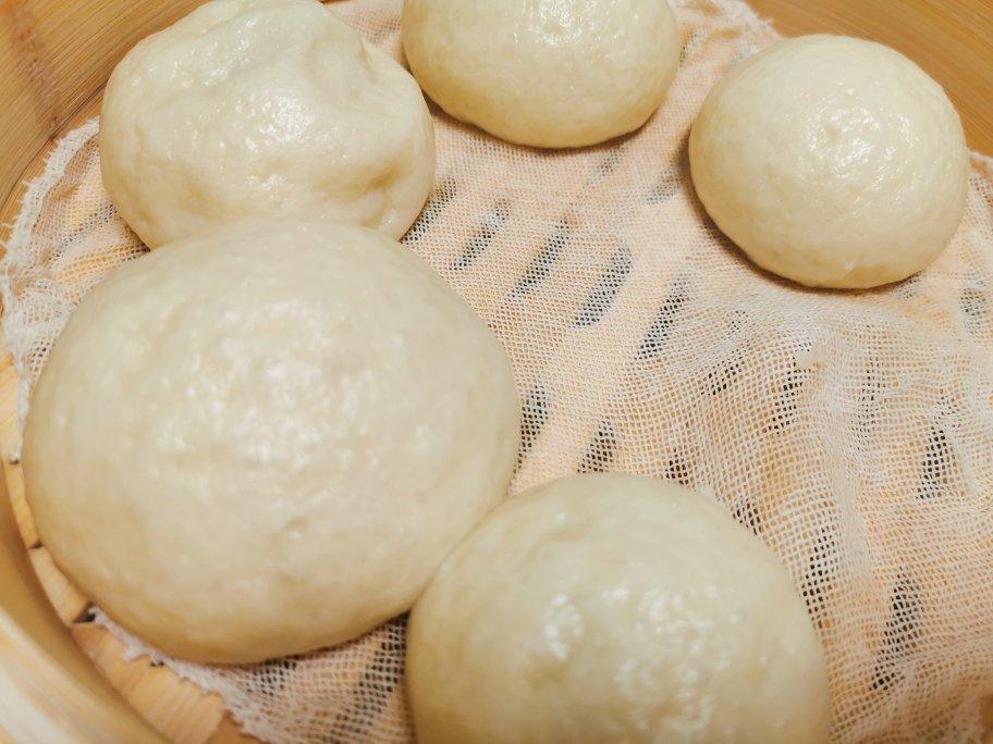 快手简易版    松软香甜   豆沙包  馒头