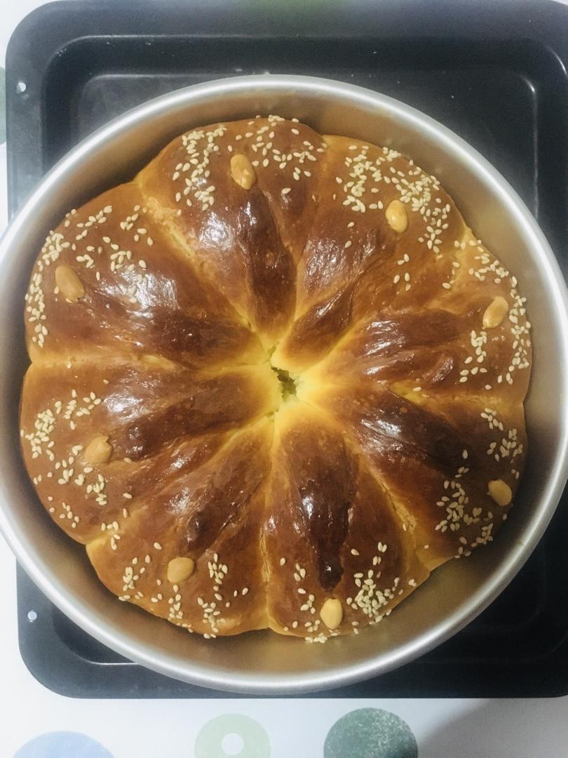 皇冠花朵面包（面包机版和面）