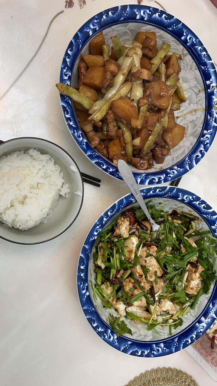 土豆炖豆角