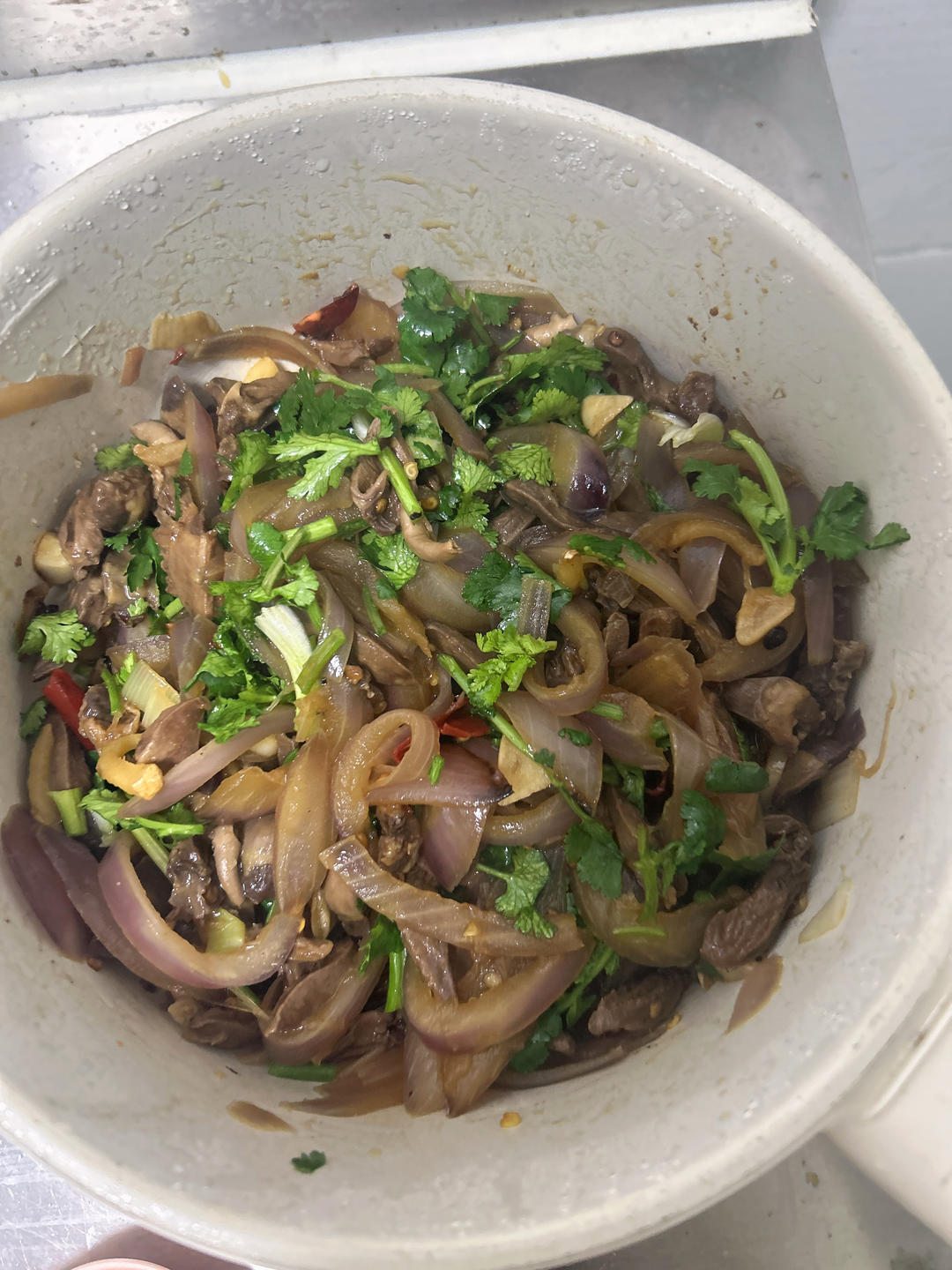 爆炒鸡心