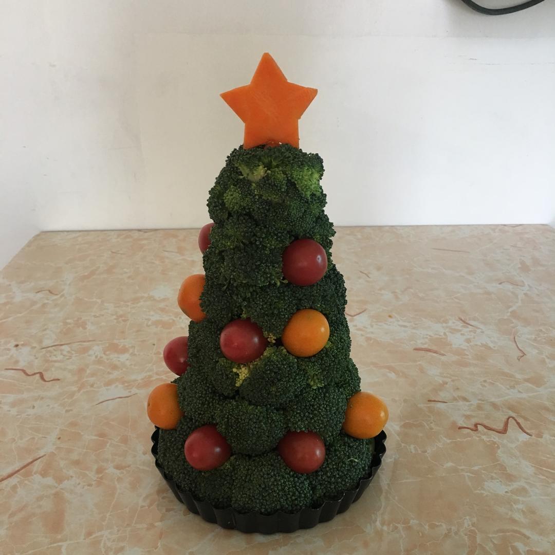 爱de烘焙做的西兰花圣诞树