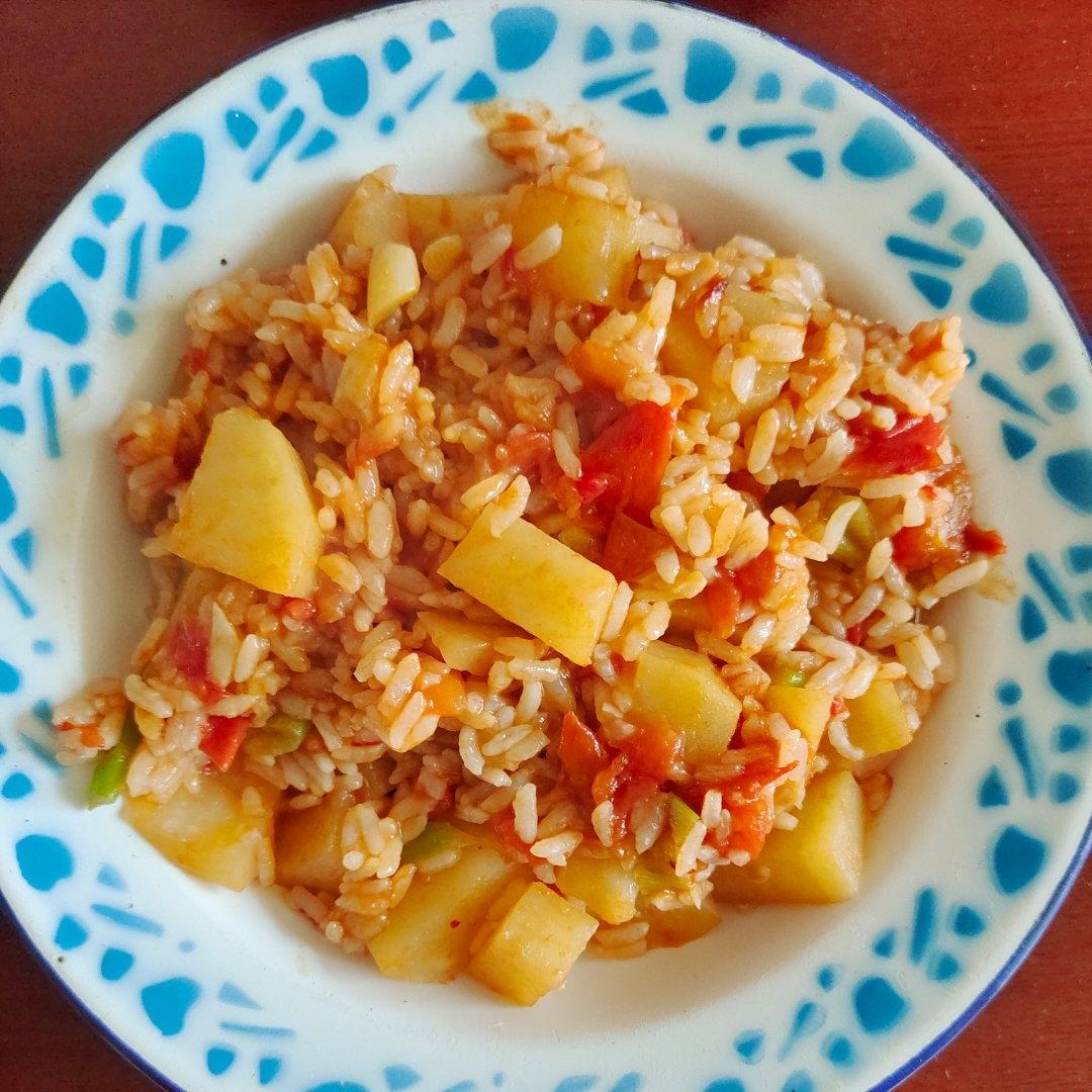 超级简单的西红柿烩饭