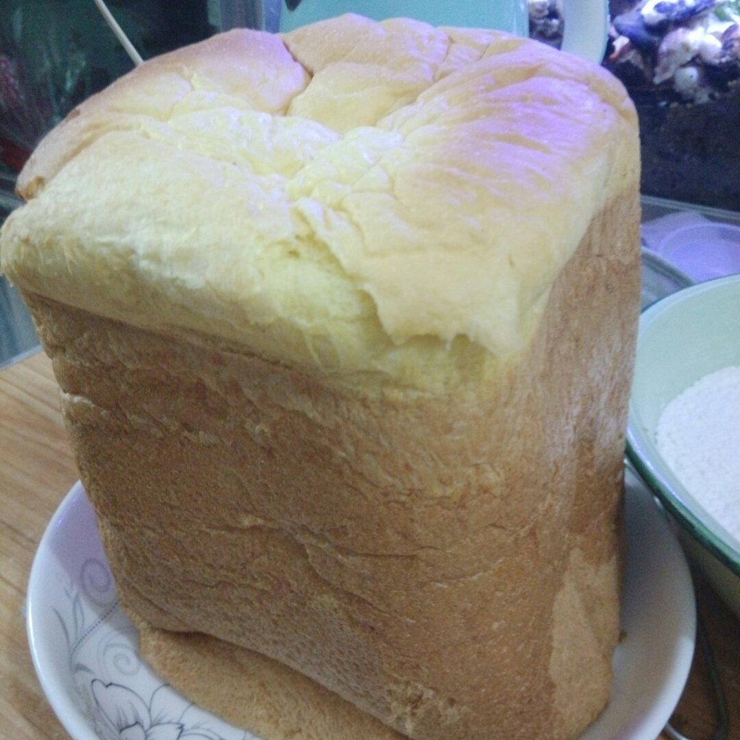 超级好吃的原味面包（面包机版）