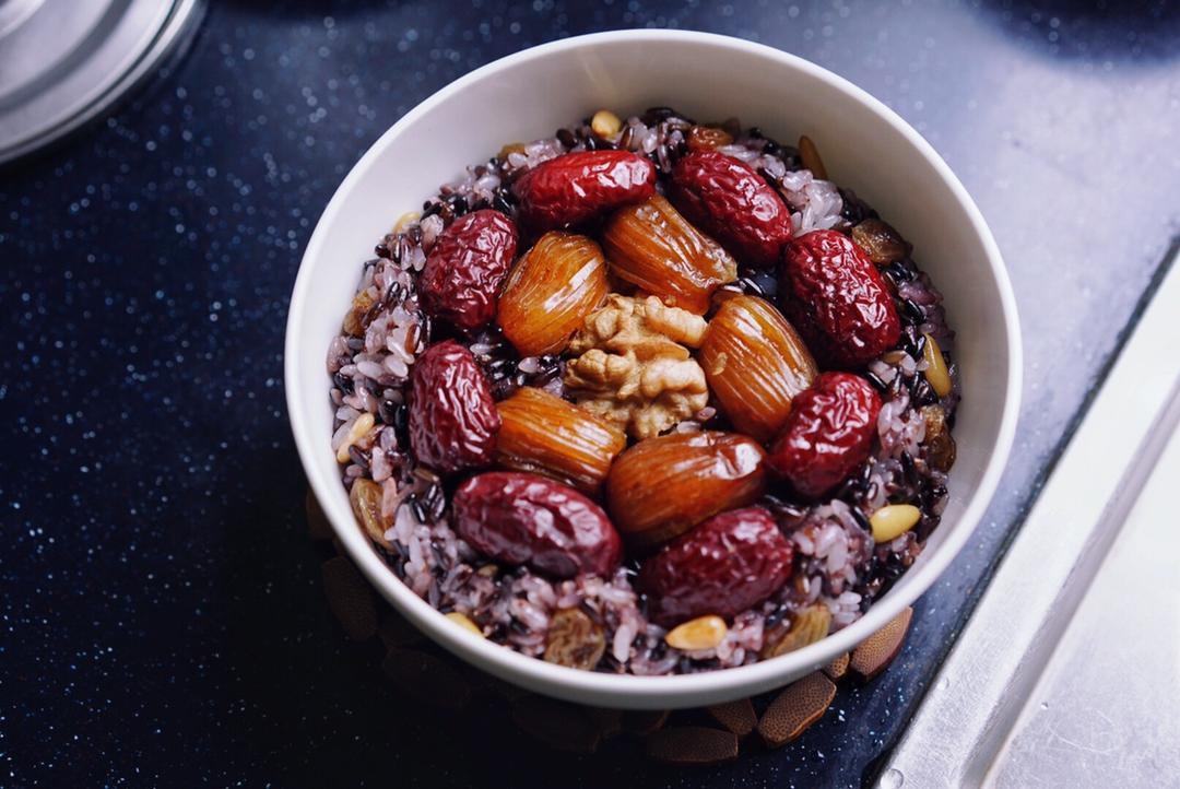 【猪油夹沙八宝饭】古法蒸糯米