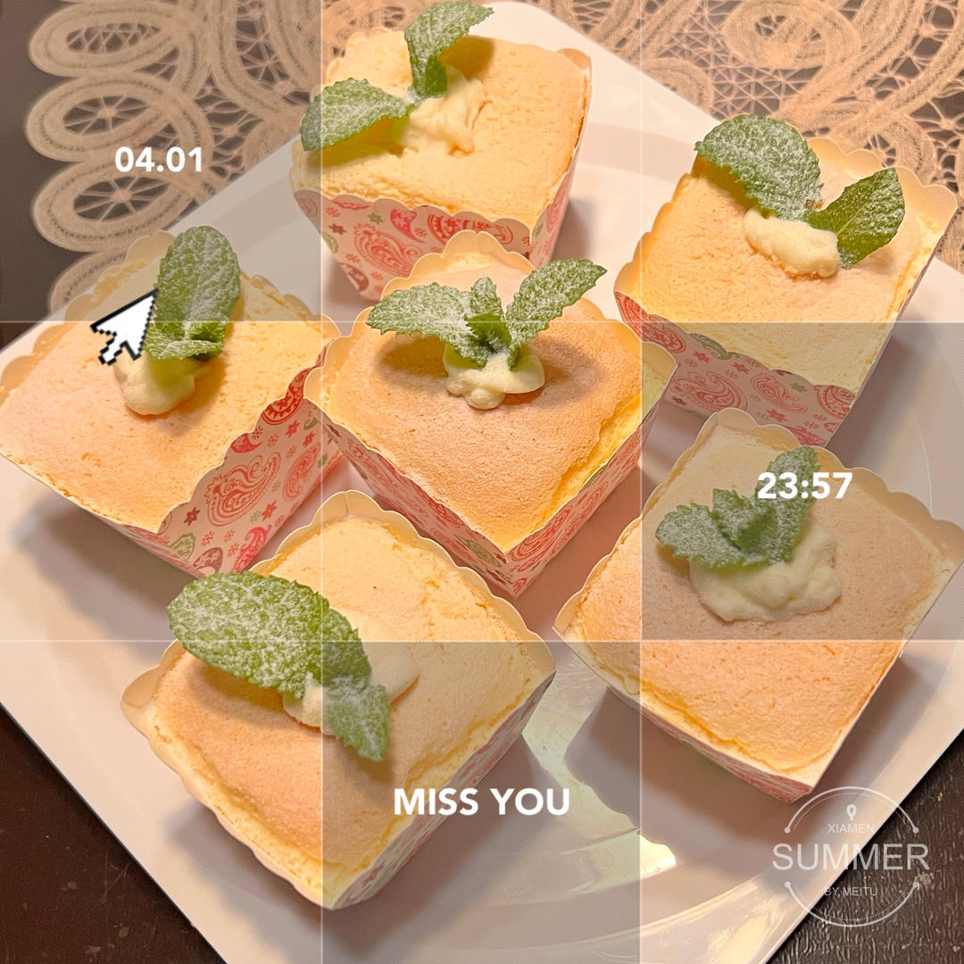 好吃到哭❗️可以爆浆的北海道戚风蛋糕🍰