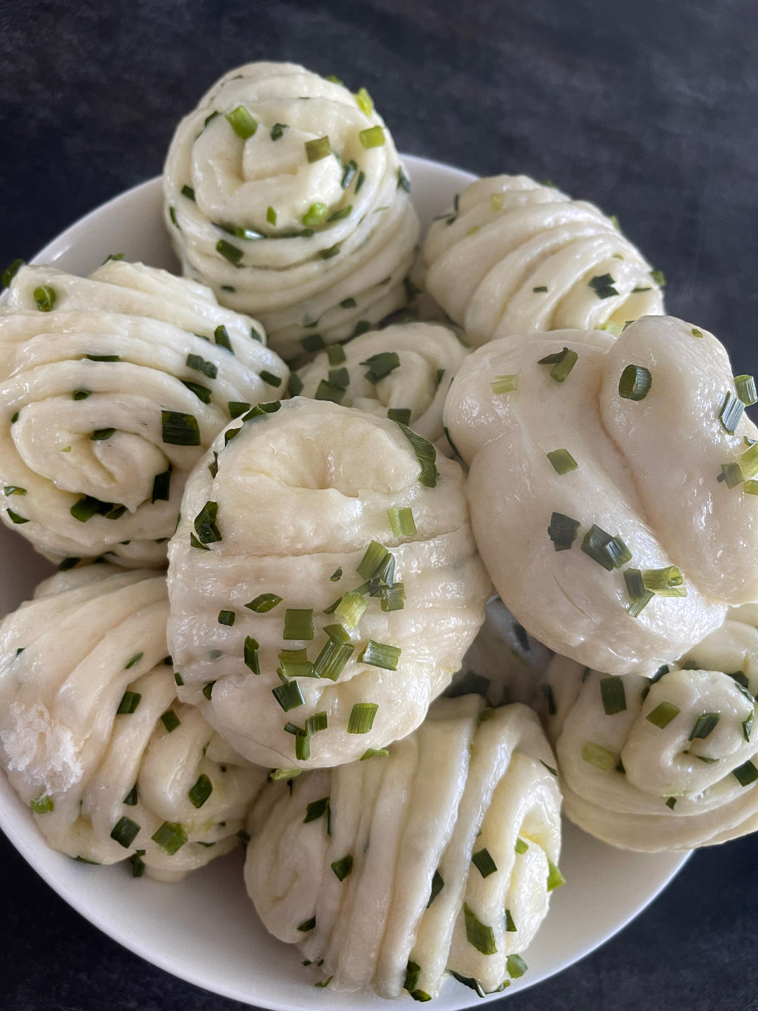 🌺椒盐葱香花卷🌺（操作简单，好吃又好看）