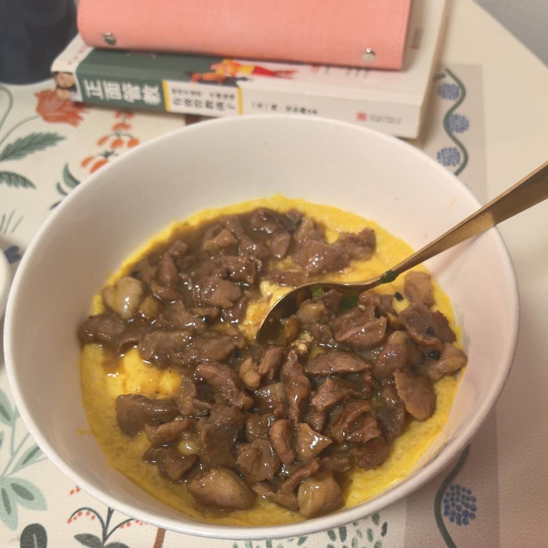 鲜香嫩滑肉沫蛋羹❗️快手早餐蒸鸡蛋