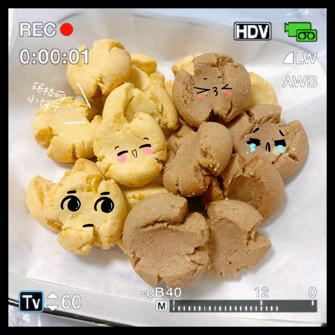 迷你玛格丽特小饼干‼️一盘烤出5种天然颜色