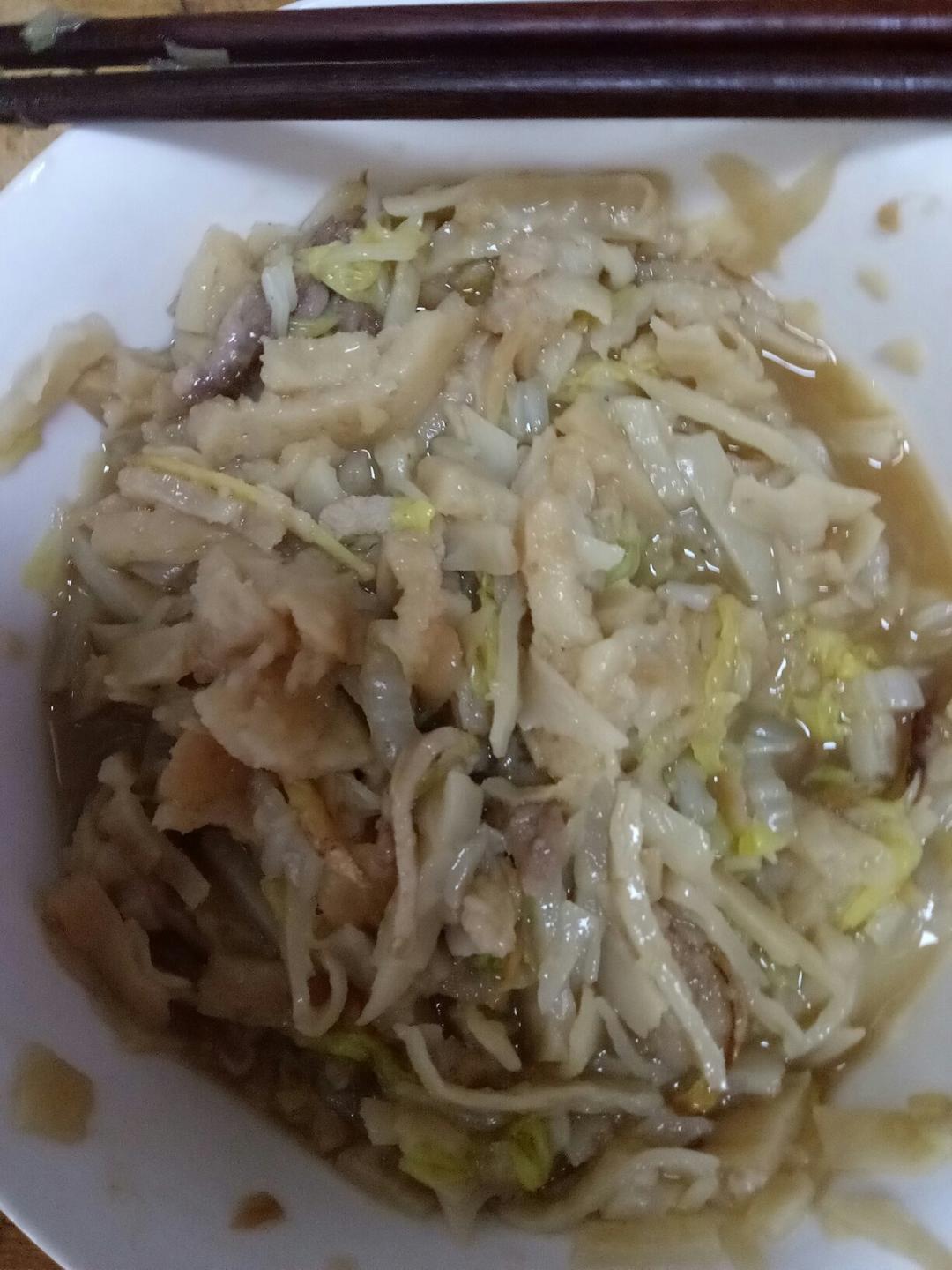 霖尤-0做的肉丝烩饼