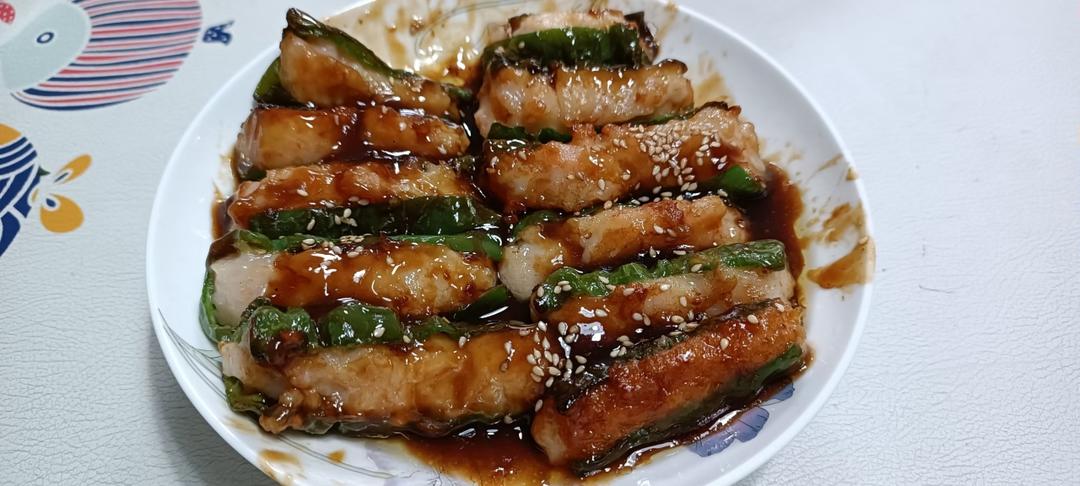 超下饭青椒酿虾滑