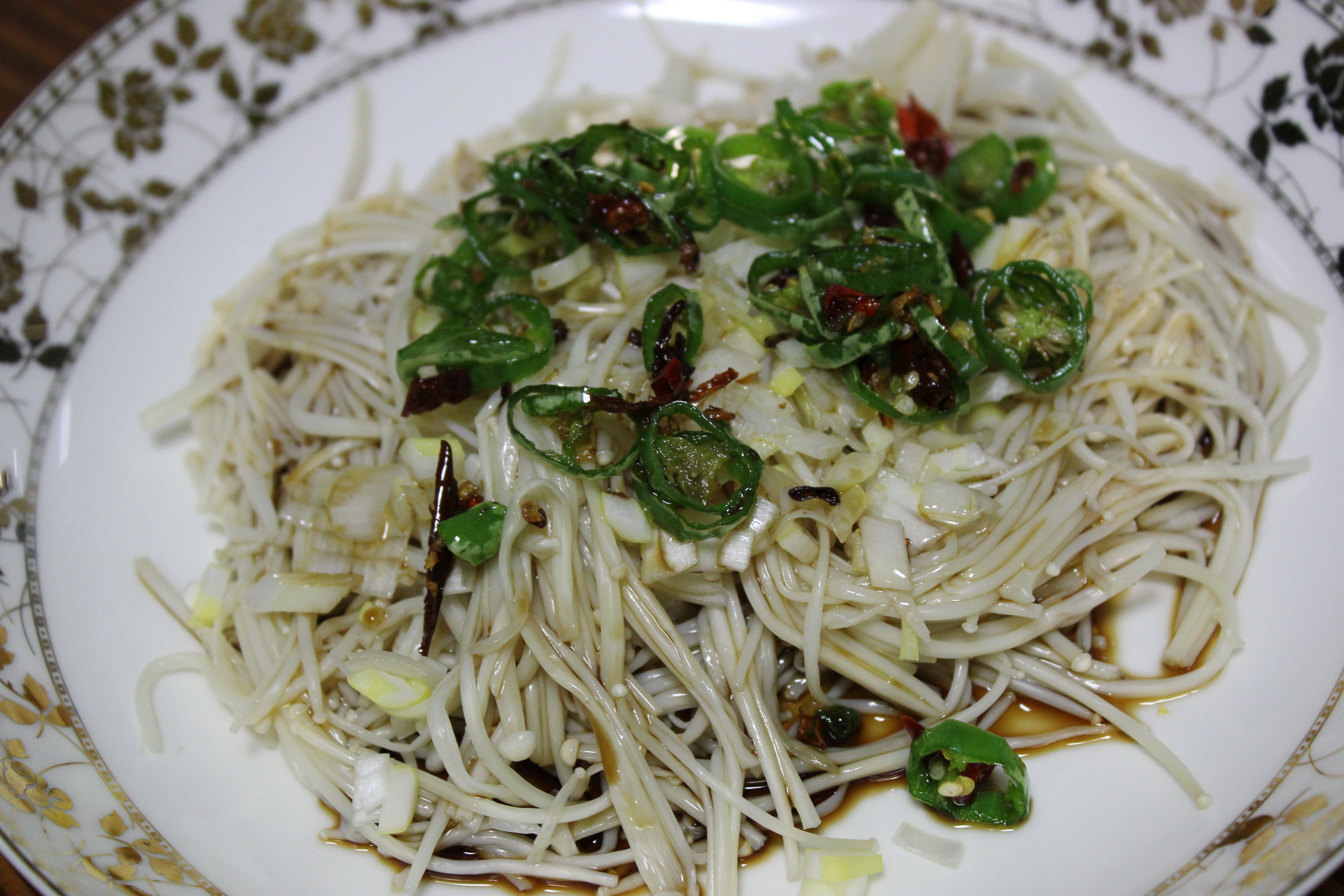 白灼金针菇