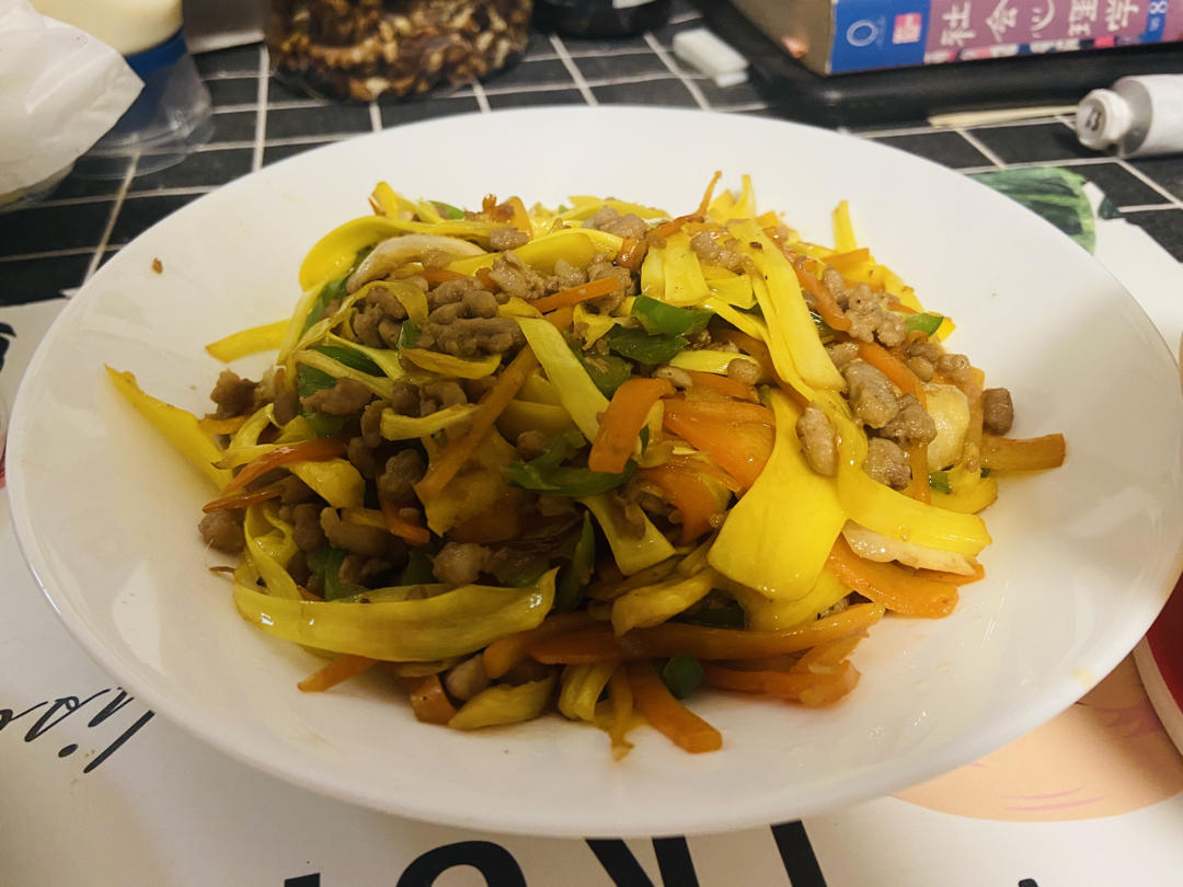 🌸菠萝蜜丝炒肉