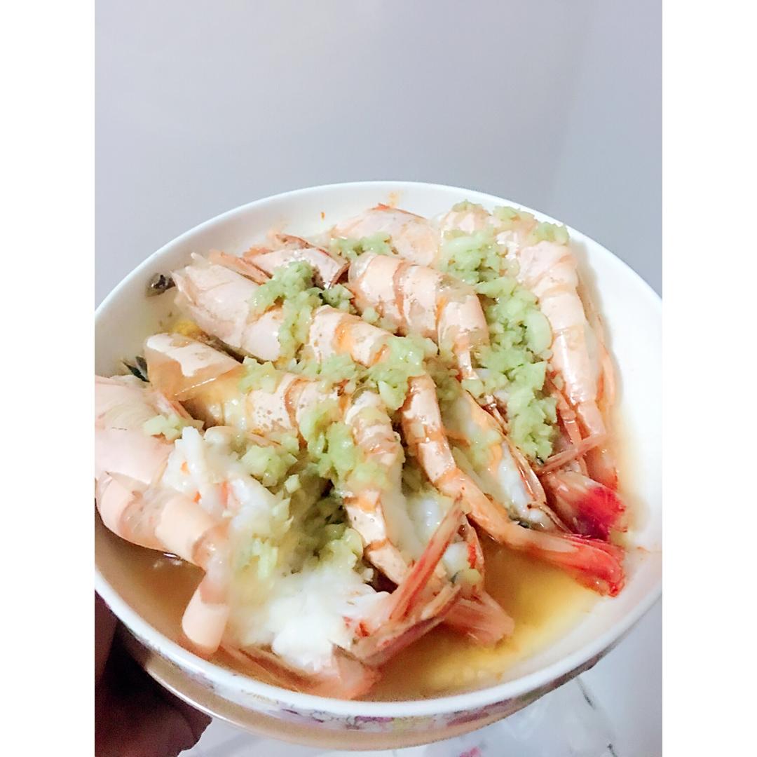 蒜蓉蒸虾