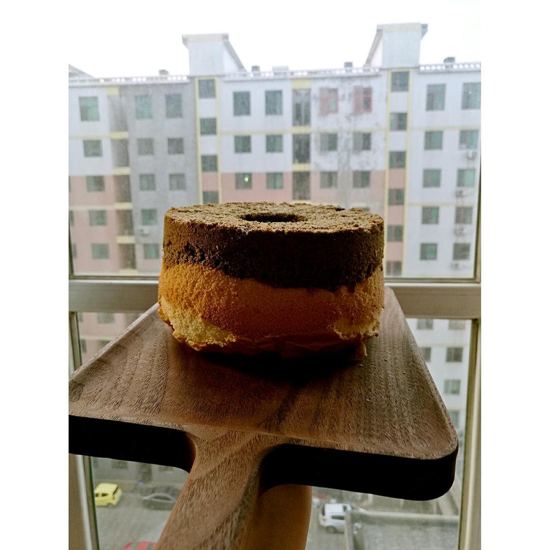 中岛老师的双层黑芝麻酱戚风