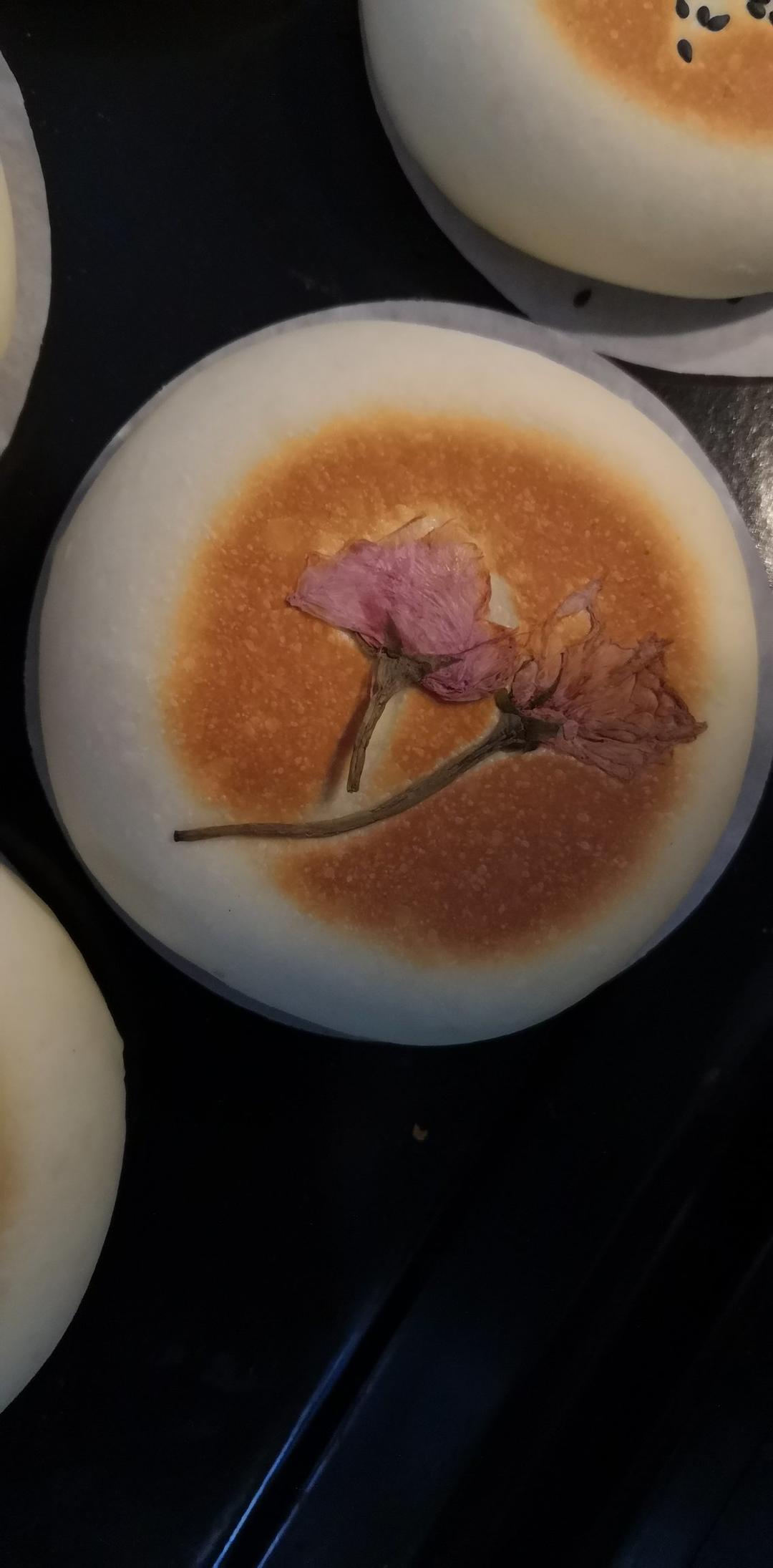 戳中少女心的日式樱花红豆包