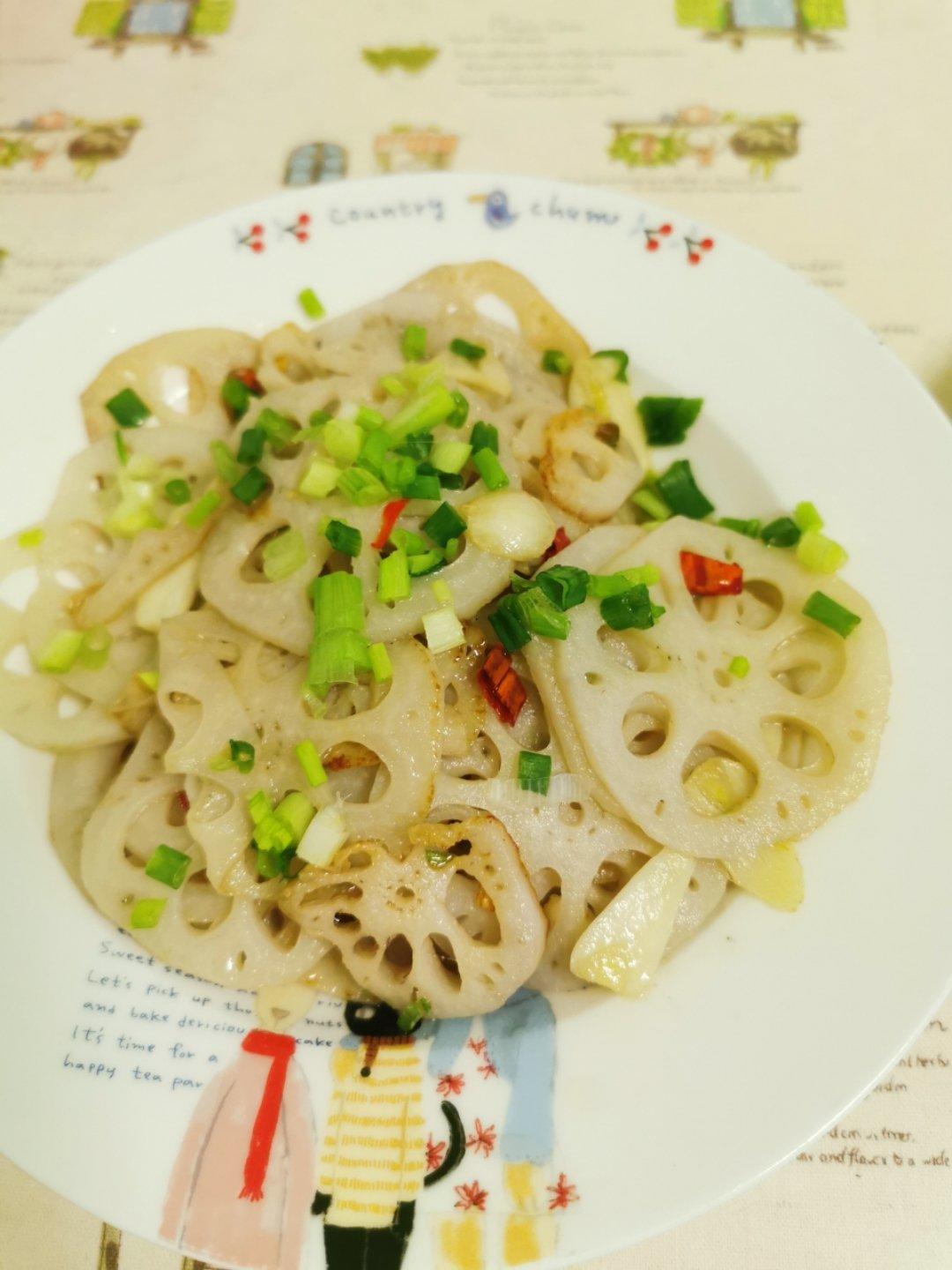 清炒藕片